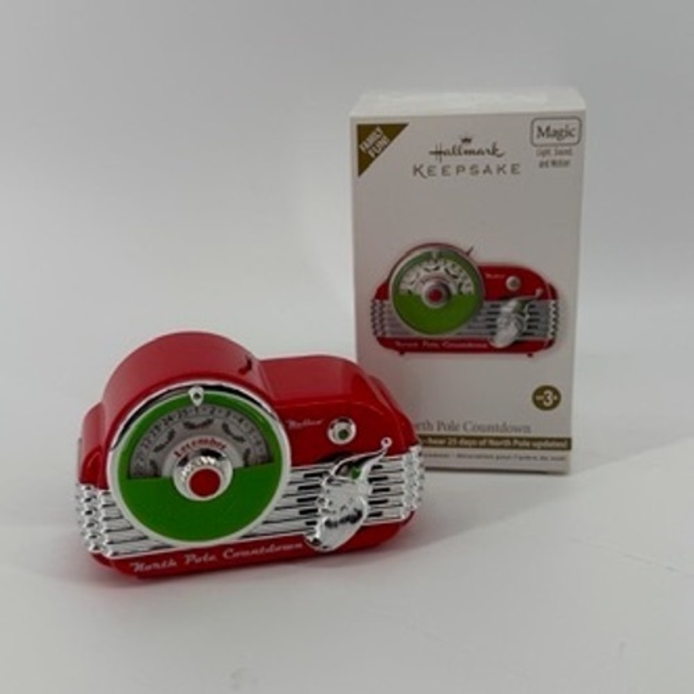 Hallmark Keepsake 2012 North Pole Countdown Magic Ornament‎ Light Sound Motion